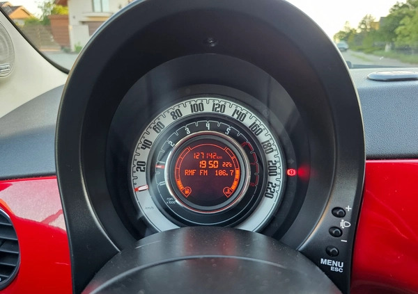 Fiat 500 cena 19900 przebieg: 127000, rok produkcji 2011 z Jaraczewo małe 277